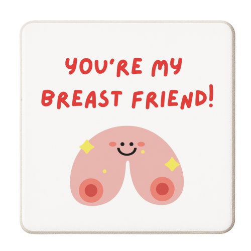 Breast Friends - personalised beer coaster by Lilly Rose