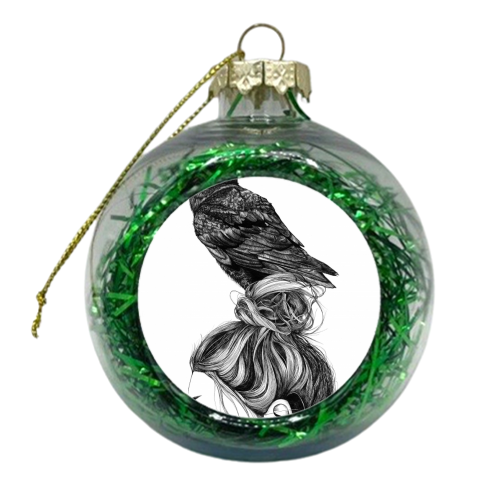 Breeding crows - xmas bauble by farfaning