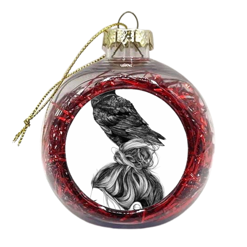 Breeding crows - xmas bauble by farfaning
