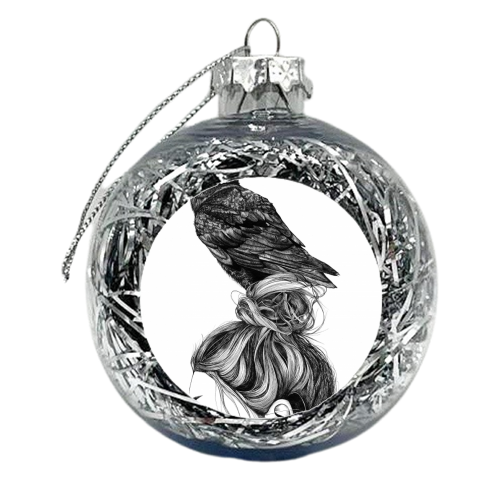 Breeding crows - xmas bauble by farfaning
