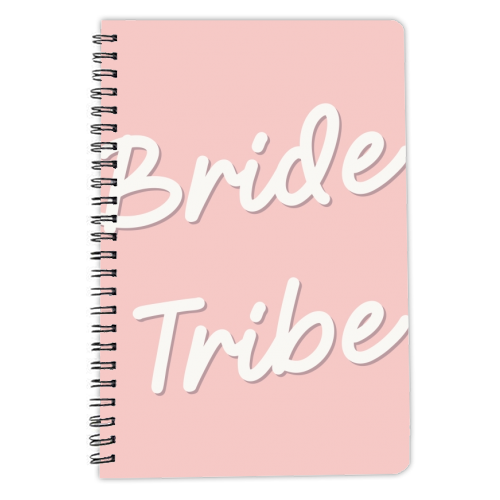 Bride tribe print - personalised A4, A5, A6 notebook by The Girl Next Draw