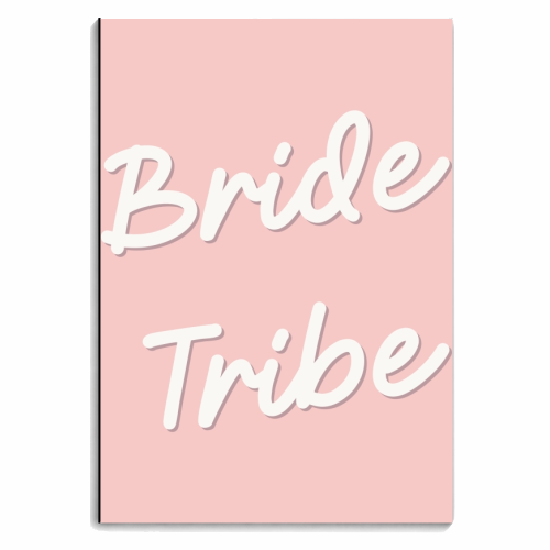 Bride tribe print - personalised A4, A5, A6 notebook by The Girl Next Draw