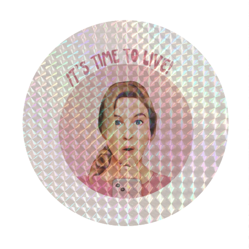 Bridget Jones Inspired Design - Circle Sticker by Giddy Kipper