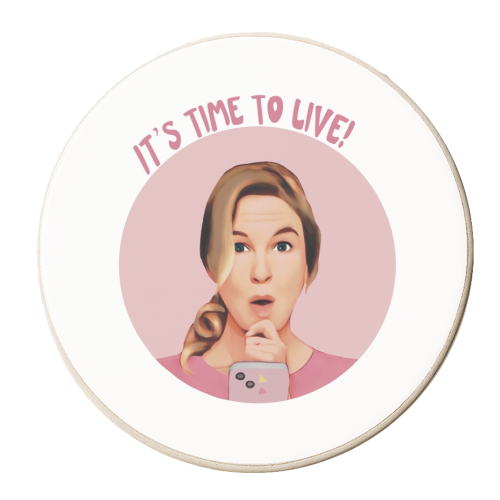 Bridget Jones Inspired Design - personalised beer coaster by Giddy Kipper