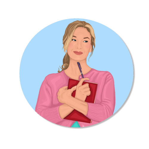 Bridget Jones Inspired Illustration - Magnet by By Rosybum