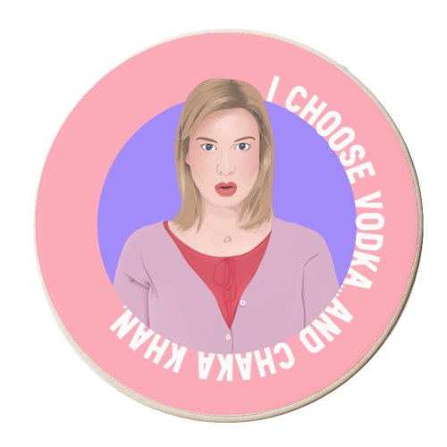 Bridget Jones Vodka - personalised beer coaster by Pink and Pip