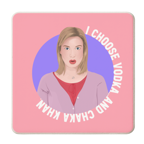 Bridget Jones Vodka - personalised beer coaster by Pink and Pip