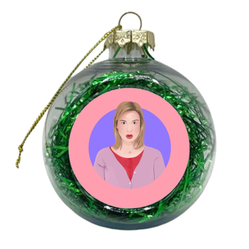 Bridget Jones - xmas bauble by Pink and Pip