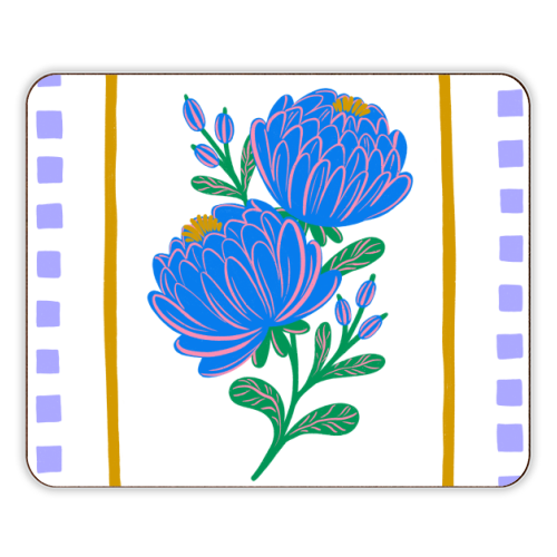 Bright Floral Illustration - designer placemat by Natalie Rodrigues