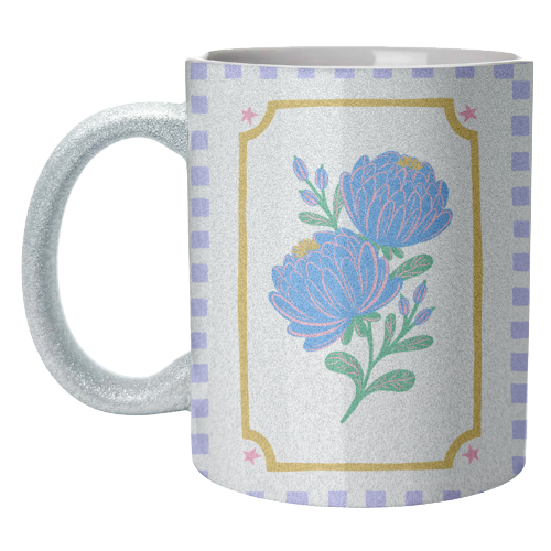 Bright Floral Illustration - unique mug by Natalie Rodrigues