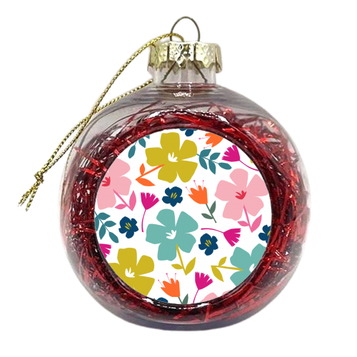 Bright flowers - xmas bauble by The Boy and the Bear