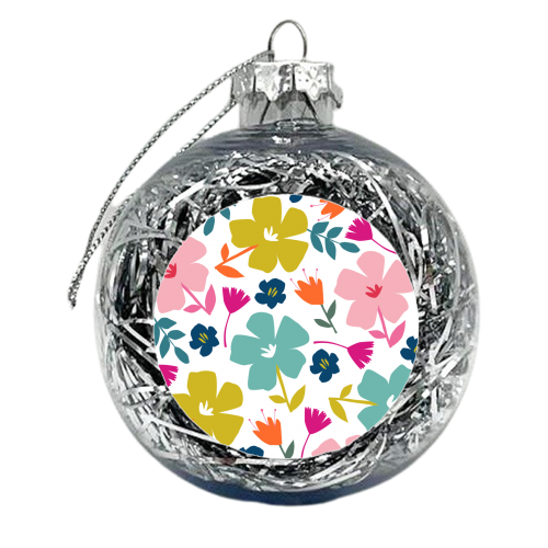 Bright flowers - xmas bauble by The Boy and the Bear