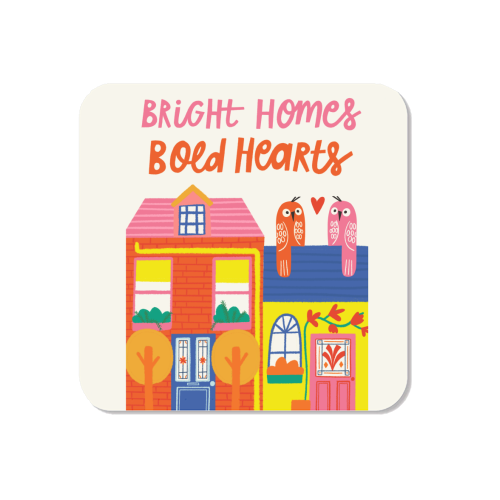 Bright Homes Bold hearts Maximalism Illustration Design - Magnet by AbiGoLucky