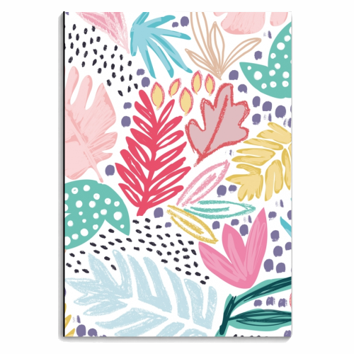 Bright Tropical Collage - personalised A4, A5, A6 notebook by Dizzywonders
