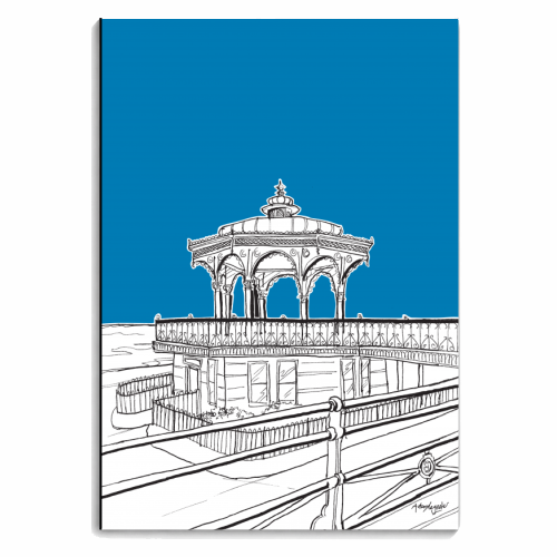 Brighton Bandstand - personalised A4, A5, A6 notebook by Adam Regester