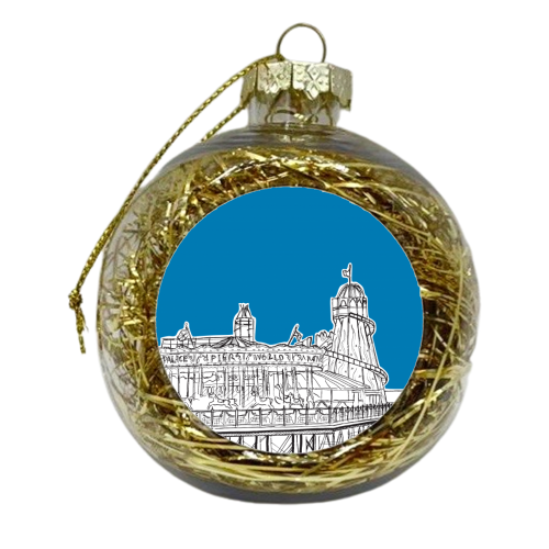 Brighton Palace Pier Fun Fair - xmas bauble by Adam Regester