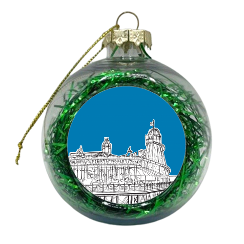 Brighton Palace Pier Fun Fair - xmas bauble by Adam Regester