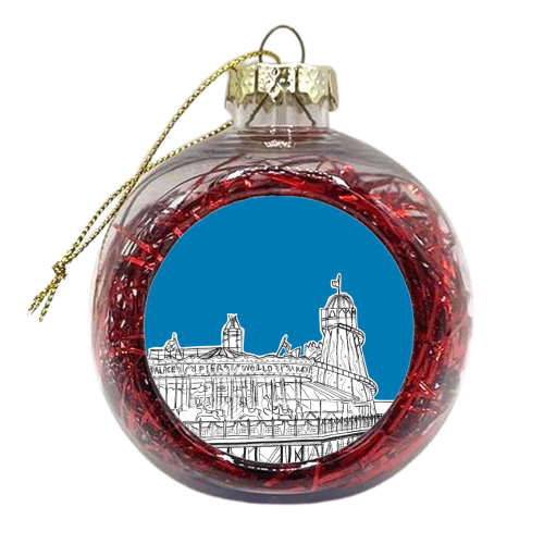 Brighton Palace Pier Fun Fair - xmas bauble by Adam Regester