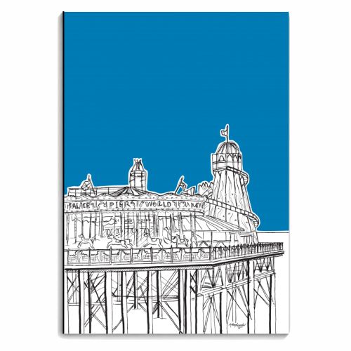 Brighton Palace Pier Fun Fair - personalised A4, A5, A6 notebook by Adam Regester