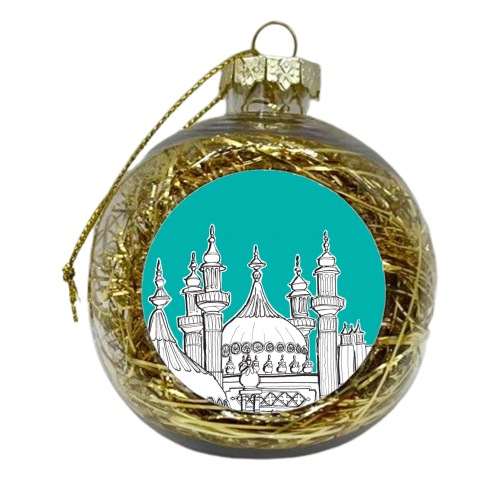 Brighton Pavilion Rooftops - xmas bauble by Adam Regester