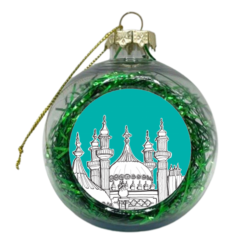 Brighton Pavilion Rooftops - xmas bauble by Adam Regester