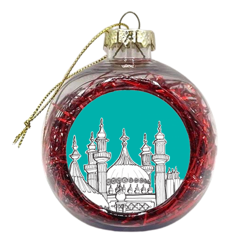 Brighton Pavilion Rooftops - xmas bauble by Adam Regester