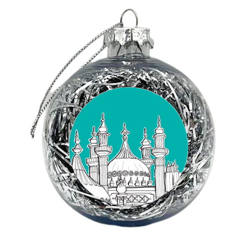 Brighton Pavilion Rooftops - xmas bauble by Adam Regester