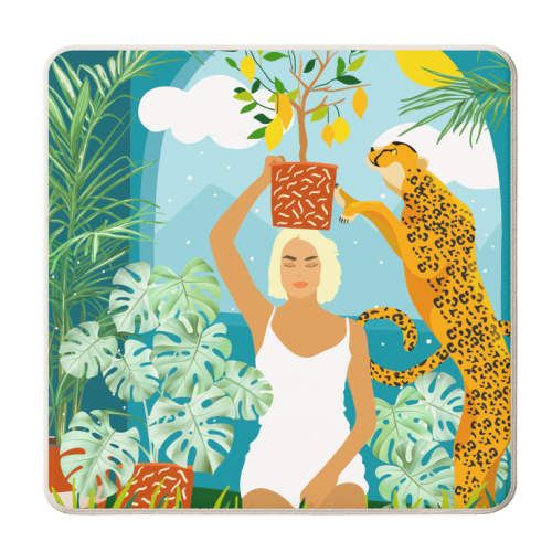 Bring the jungle home - personalised beer coaster by Uma Prabhakar Gokhale