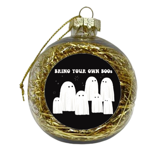 Bring your own BOOs - xmas bauble by Giddy Kipper