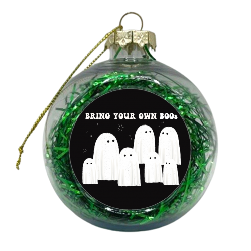 Bring your own BOOs - xmas bauble by Giddy Kipper