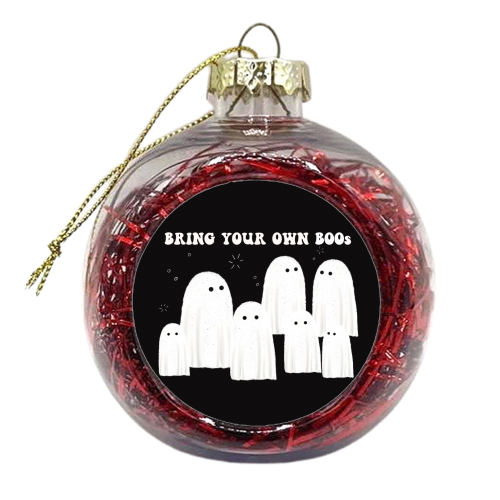 Bring your own BOOs - xmas bauble by Giddy Kipper