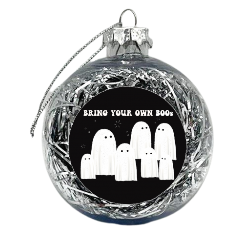 Bring your own BOOs - xmas bauble by Giddy Kipper