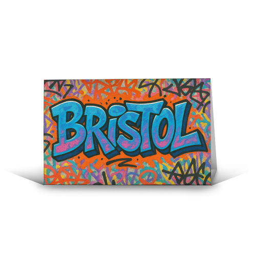 Bristol Graffiti - funny greeting card by Ms Doodle
