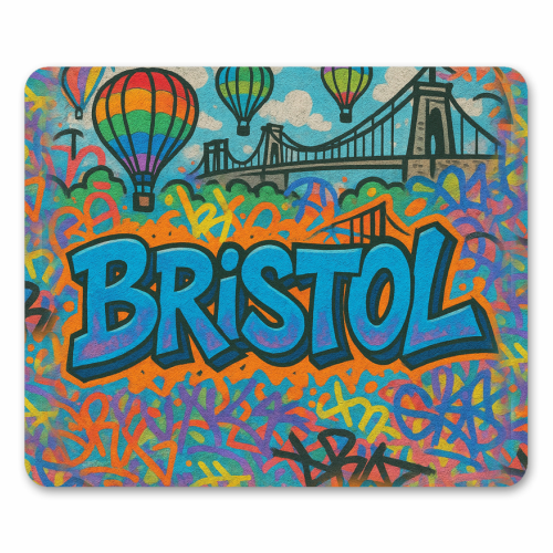Bristol Graffiti - mouse mat by Ms Doodle