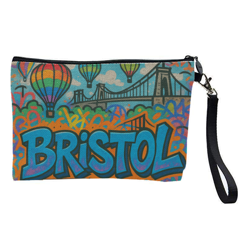Bristol Graffiti - pretty makeup bag by Ms Doodle