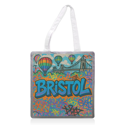Bristol Graffiti - printed canvas tote bag by Ms Doodle