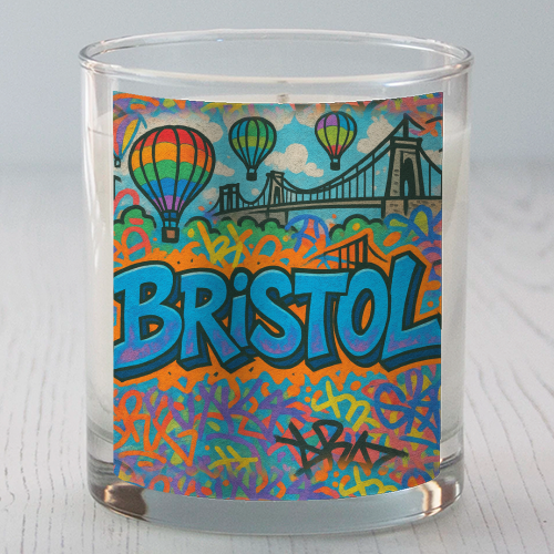 Bristol Graffiti - scented candle by Ms Doodle
