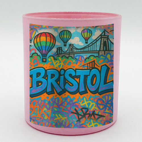 Bristol Graffiti - scented candle by Ms Doodle