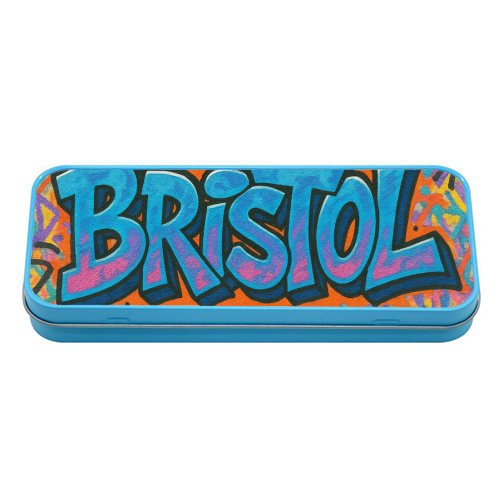 Bristol Graffiti - tin pencil case by Ms Doodle