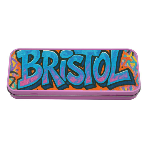 Bristol Graffiti - tin pencil case by Ms Doodle