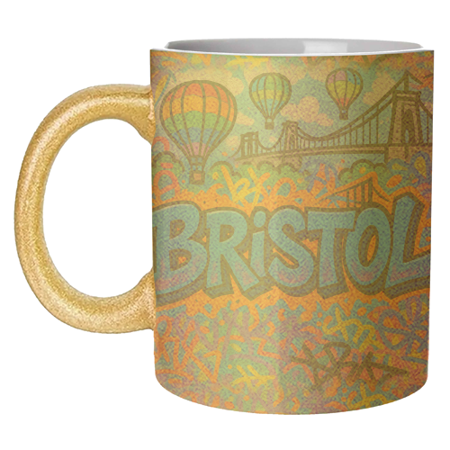 Bristol Graffiti - unique mug by Ms Doodle