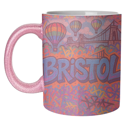 Bristol Graffiti - unique mug by Ms Doodle