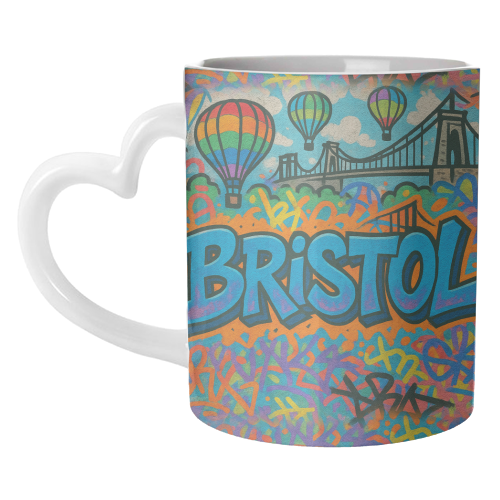 Bristol Graffiti - unique mug by Ms Doodle