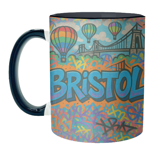 Bristol Graffiti - unique mug by Ms Doodle