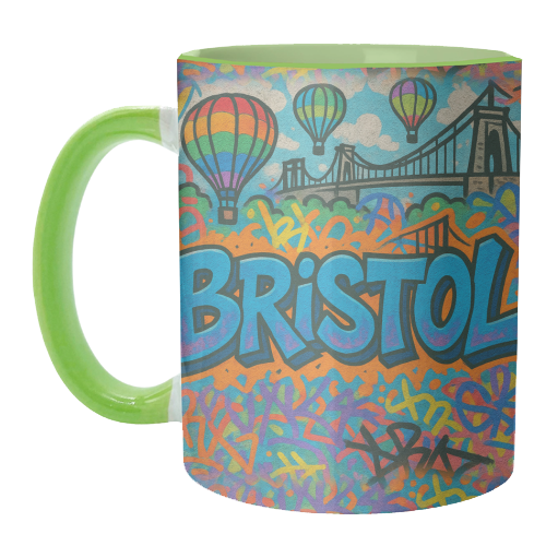 Bristol Graffiti - unique mug by Ms Doodle