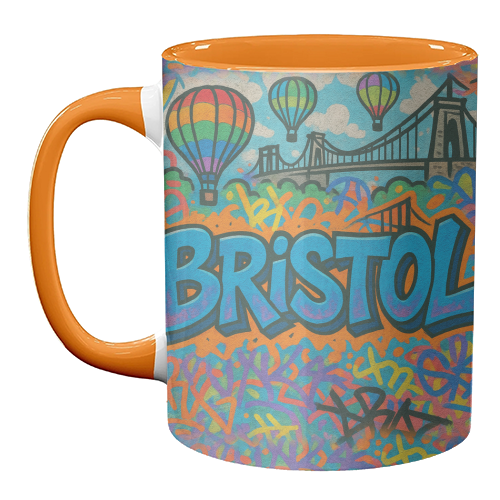 Bristol Graffiti - unique mug by Ms Doodle