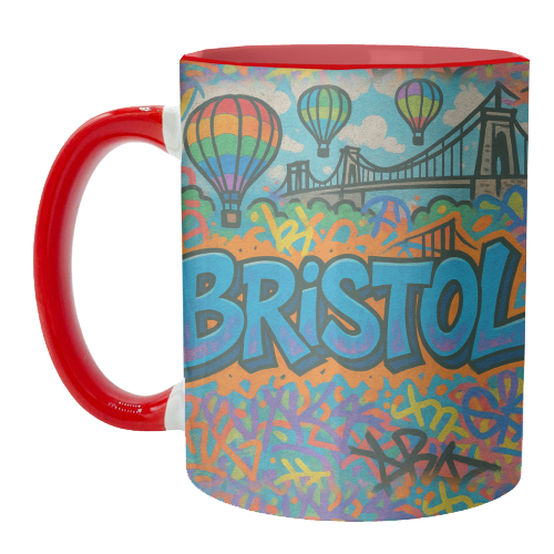 Bristol Graffiti - unique mug by Ms Doodle