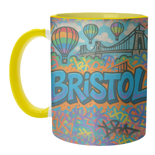 Bristol Graffiti - unique mug by Ms Doodle