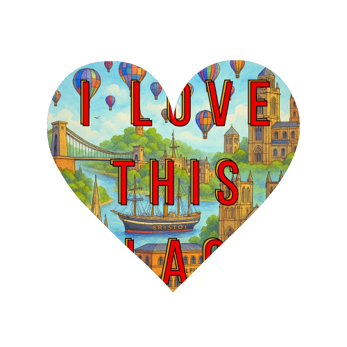 Bristol - I LOVE THIS PLACE - Magnet by Lilly Rose