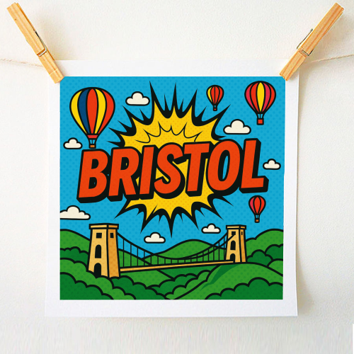 Bristol Pop Art - A1 - A4 art print by Ms Doodle
